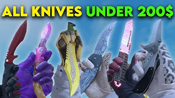 ALL CS2 KNIVES UNDER 200$ (THAT ACTUALLY LOOK GOOD) 🔥