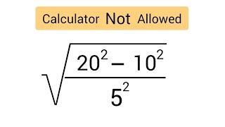 German Nice Square Root Maths Olympiad Question | Maths Olympiad Exam