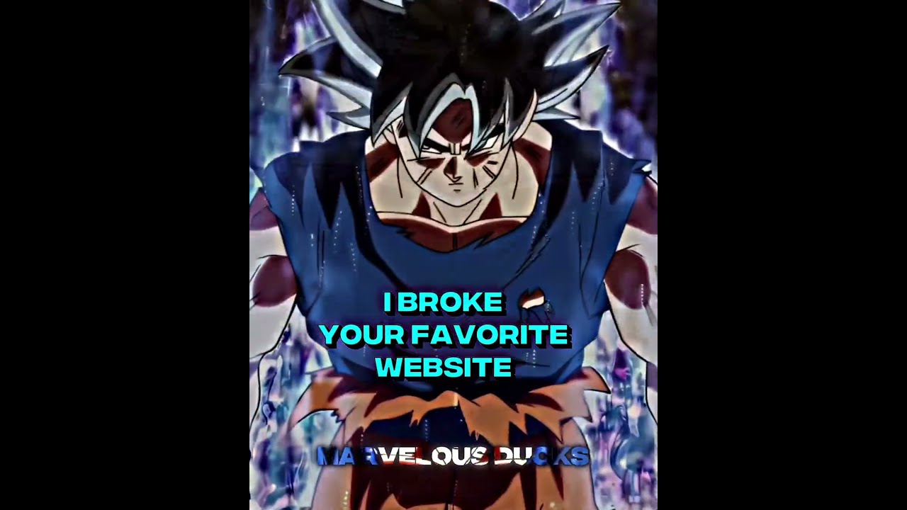 Ultra Instinct Goku 4K Edit Anime Dragonball Onepeice Luffy Dragonballz Fyp Zoro