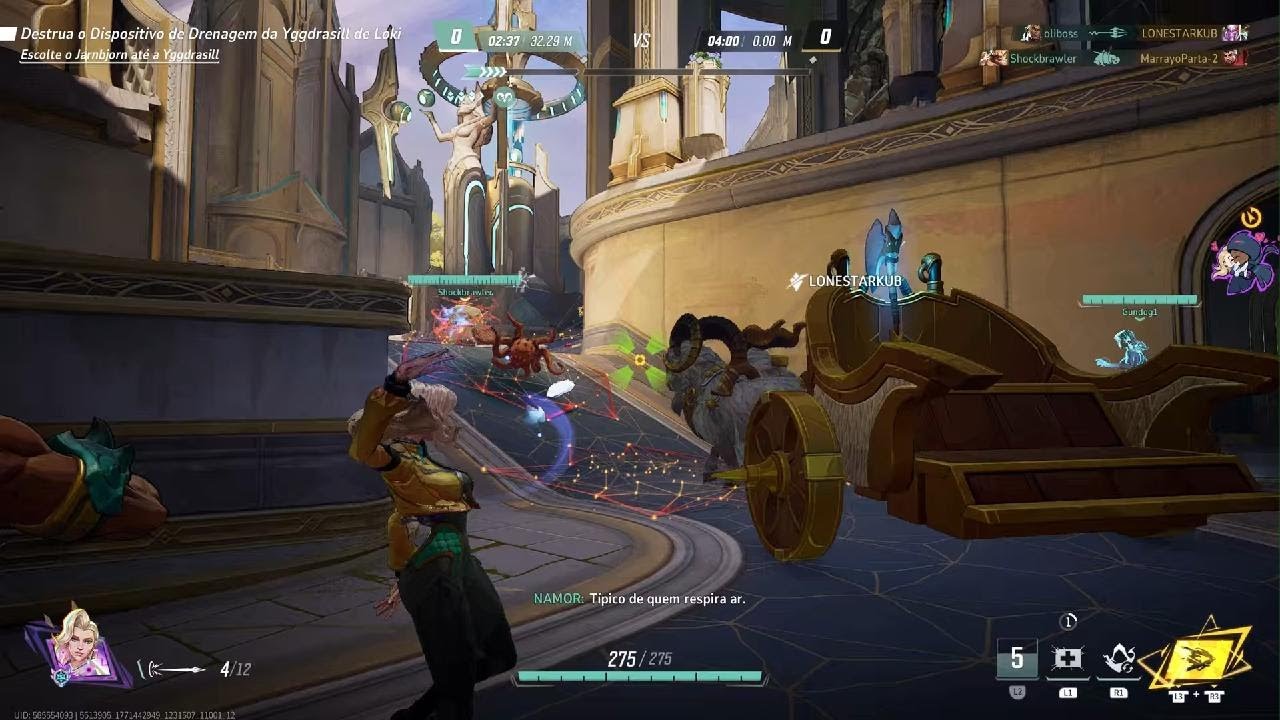 Gameplay De Garota Ésquilo | 18VS18 | Marvel Rivals