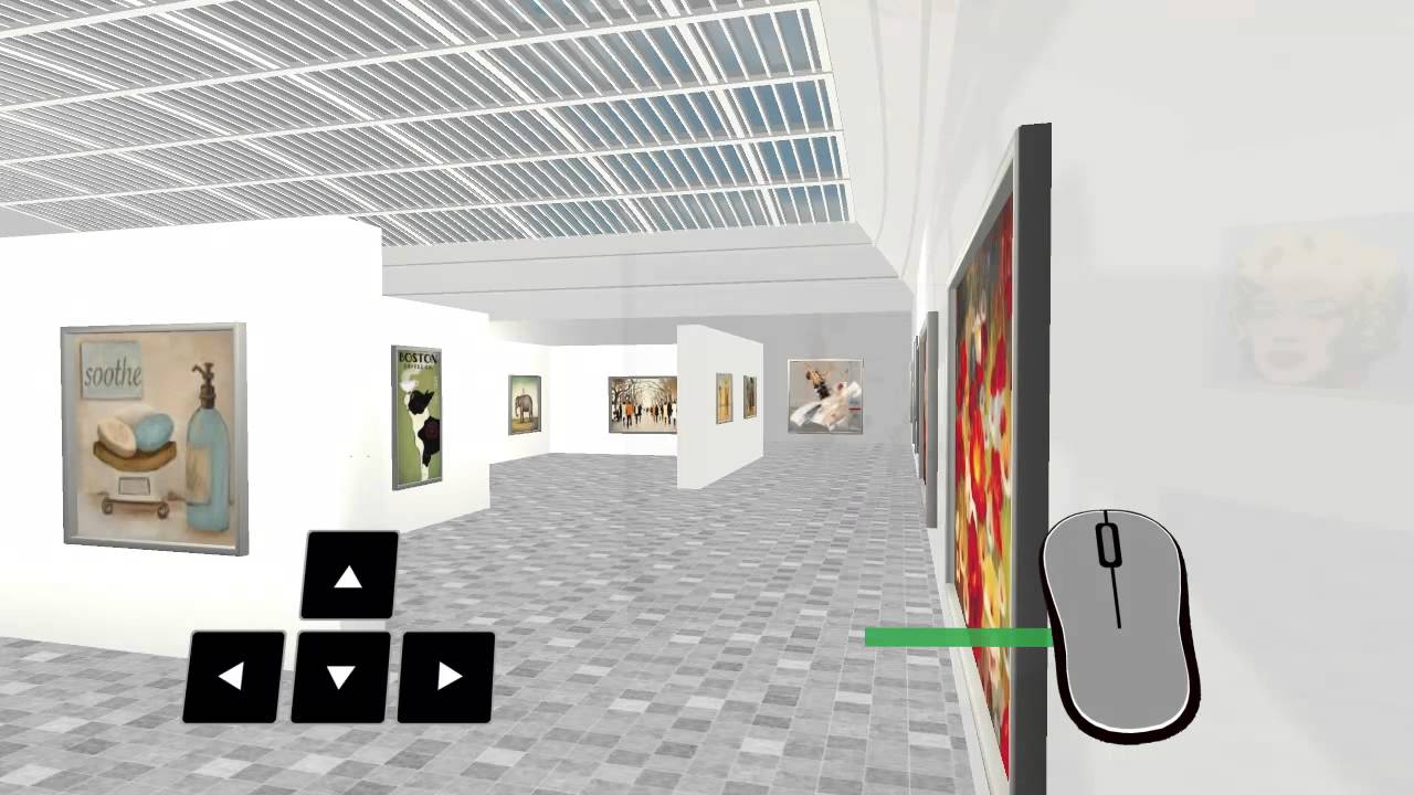 Virtual Art Expo 3d Modern Art Gallery 9 27 14 Youtube