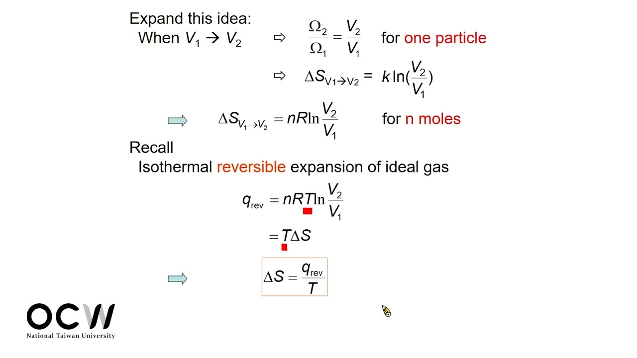普通化學 39. 自發反應, 亂度, 與自由能 Spontaneity, Entropy, and Free Energy (3)