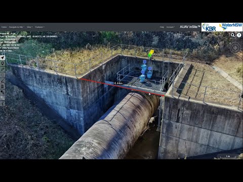 Warragamba pipeline - drone inspection and 3D model - video from Australian UAV