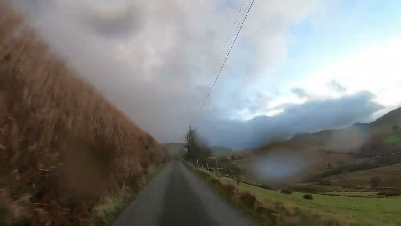 Part 2.   Bala lake to Dinas Mawddwy . Taking the route over Hellfire Pass.New Years Day 2026.