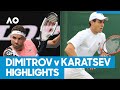 Grigor Dimitrov vs Aslan Karatsev Match Highlights (QF) | Australian Open 2021