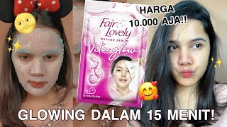 VITA GLOW MASKER SERUM BIKIN GLOWING DALAM 15 MENIT !! FIRST IMPRESSION FAIR AND LOVELY