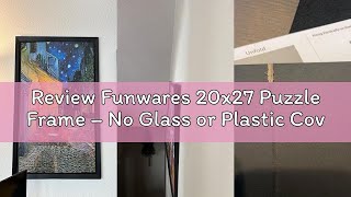 Details Review Funwares 20x27 Puzzle Frame – No Glass or Plastic Cover – Easy Click Assembly, Lightweight & News