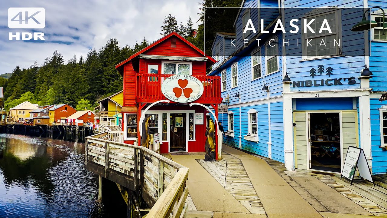 ALASKA 4K - Ketchikan - MOST SCENIC TOWN in  Alaska  - Cinematic Wander