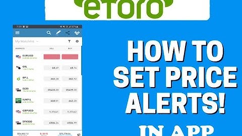 How to Set Price Alerts on the eToro APP