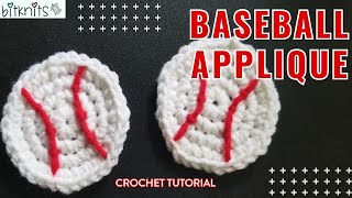 ⚾️ Baseball Appliques!! Quick and Easy crochet ⚾️