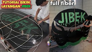 CARA MEMBUAT LAYANGAN RAM RAMAN JIBEK UKURAN 2 METER DARI FIBER