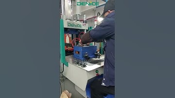 DENICE brand single slide plate injection molding machine for track socket outlet adapter.