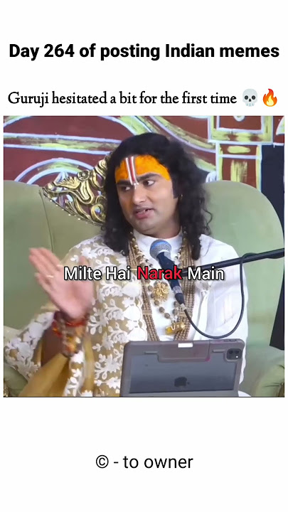 First time Guruji hesitated a bit 💀🔥 #indianmeme