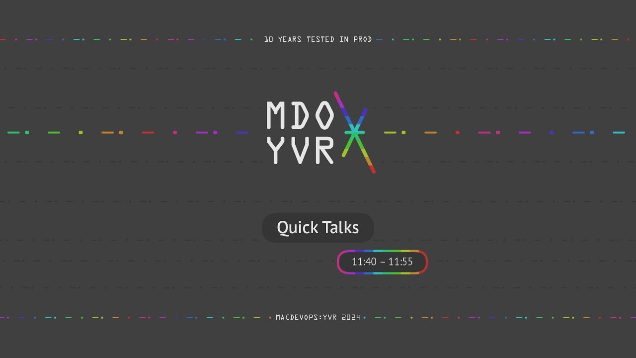 MDOYVR24 - Kelly Guimont - How to prevent WWDC from ruining your summer (Quick Talk)