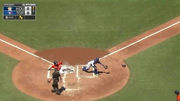 HOU@TOR: Springer rips an RBI double to right-center