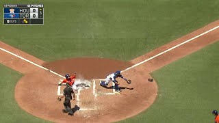 HOU@TOR: Springer rips an RBI double to right-center