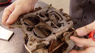 How to Rebuild a Carburetor: Quadrajet 4 Barrel  Muscle Car S4, E18