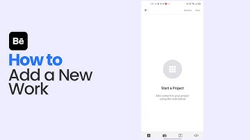How to Add a New Work on Behance App [easy]