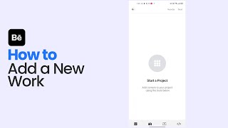 How to Add a New Work on Behance App [easy]