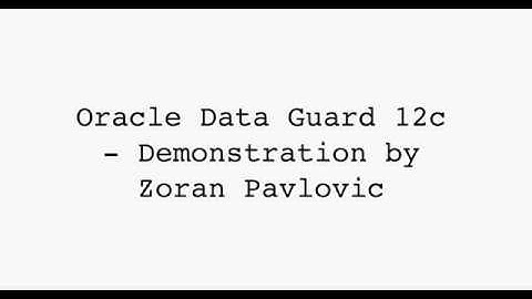 Oracle Data Guard 12c - Part 7 - Create PDB only in Primary