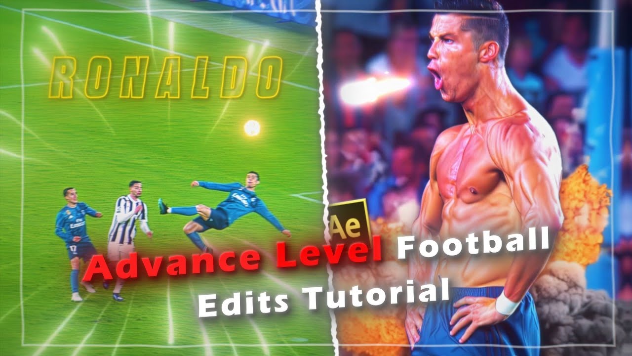 Advance level full football edits tutorial on after effects - YouTube