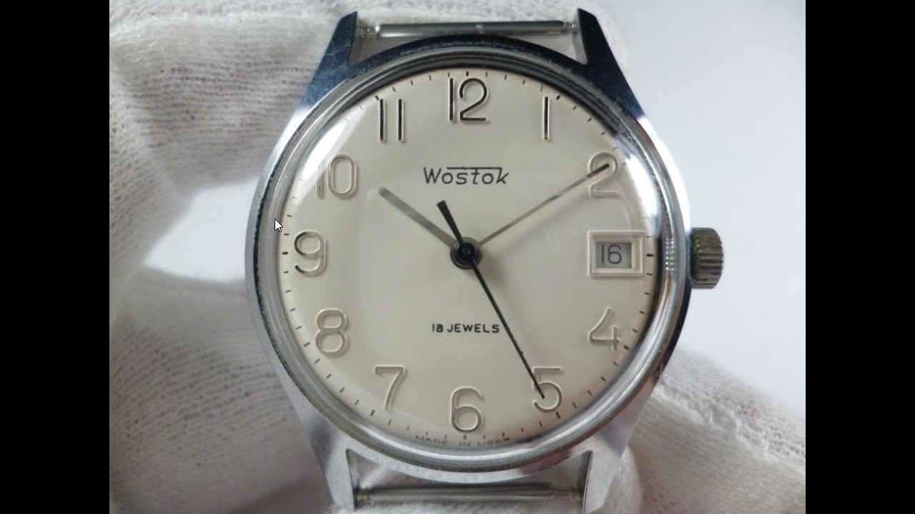 ☭ Vintage Wristwatch VOSTOK SOVIET 18 Jewils USSR cal su 2214 Rare