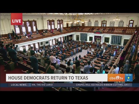 House Democrats return to Texas - YouTube