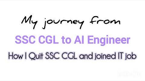 From SSC CGL ASPIRANT to AI Engineer 