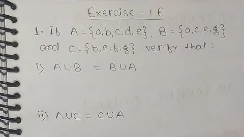 Sets Ex 1E  Q no 1 to 4 R S Aggarwal Class 11th Solutions