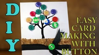 Easy button card making idea 2: TREE/DIY News