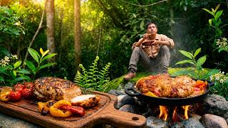 Cooking the Perfect Duck Steak in the Forest 🦆🔥 | Outdoor Cooking
