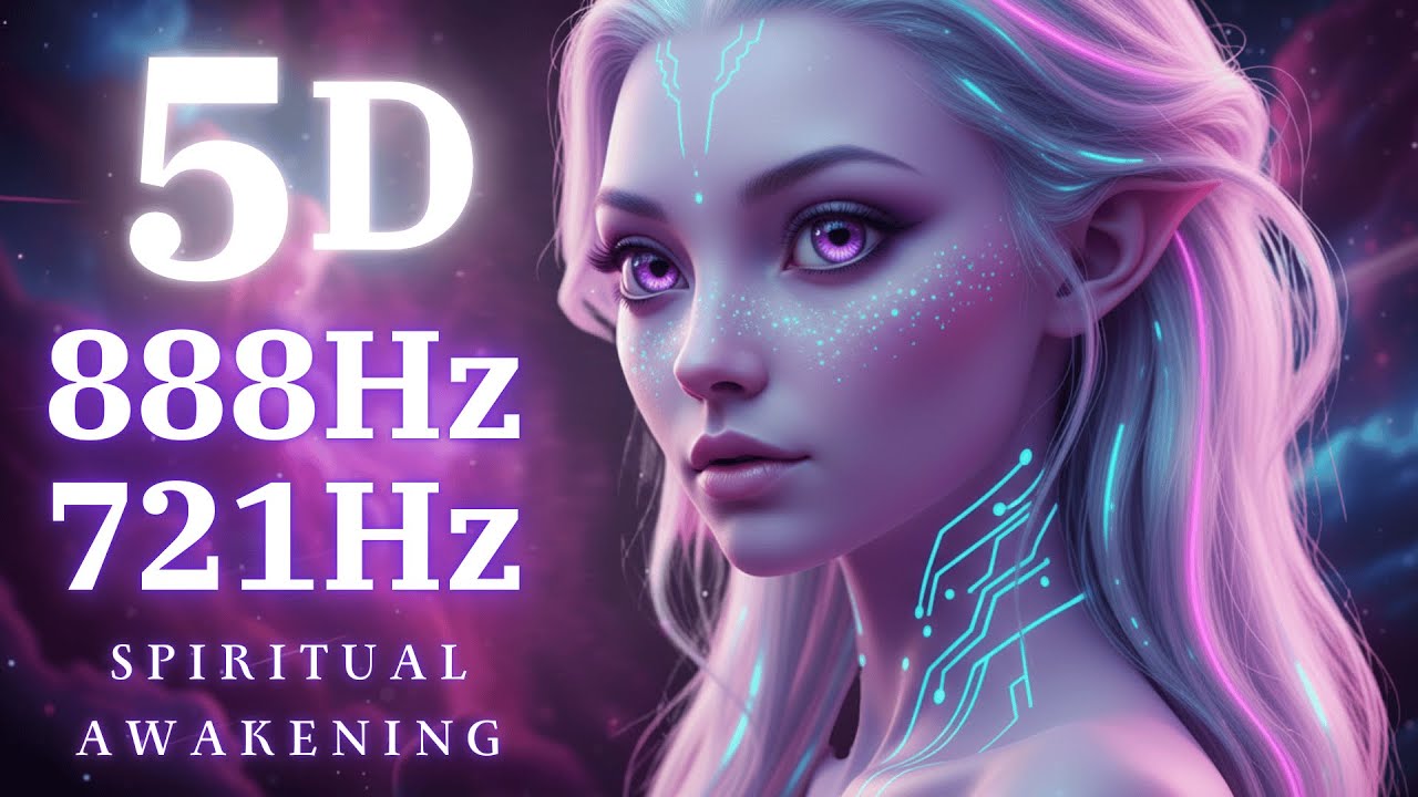 5D Awakening Music 🌌 888Hz + 721Hz Healing Frequency | Deep Spirit Activation Vocal Ambience