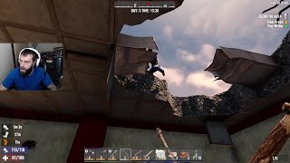 7 days to die Alpha 20 gameplay | Zombie elevator