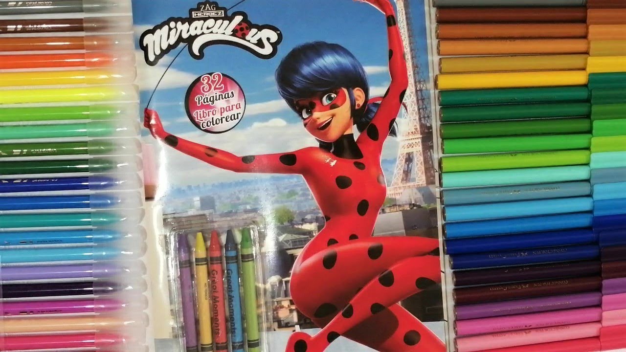Coloreando a LADYBUG | MIRACULOUS coloreada con plumones de colores ...