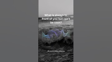 What is always in front of you but can’t be seen? #brainteaser #mindtricks  #tipsandtricks #shorts