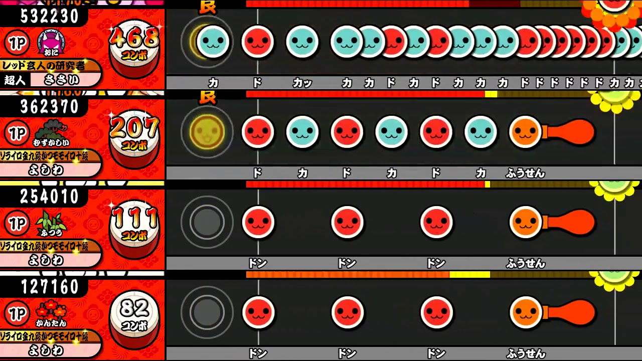 太鼓の達人 ブルーver χ談【全難易度同時再生】