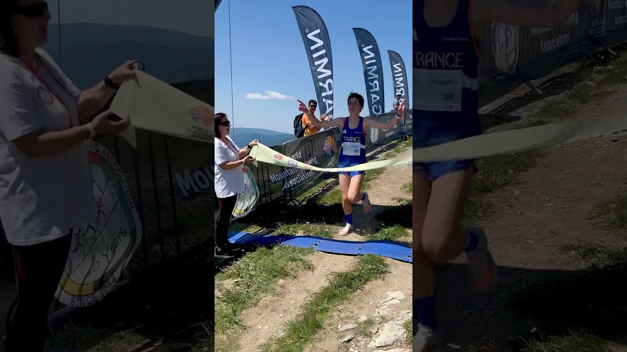 Manon Duprat 🇫🇷  wins🥇 at the International U18 Mountain Running Cup in Donovaly 🇸🇰! 🏆⛰️🔥