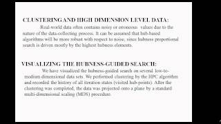 Full Clustering High dimensional data using Hub, G.Umadevi(vhc297) News