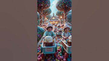 Title: Tiny Workers’ Magical Ice Cream World – A Whimsical AI-Generated Adventure! 🍦✨