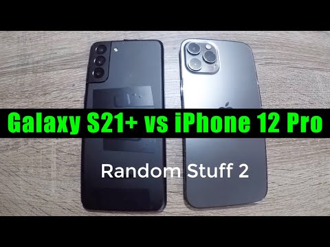 Samsung Galaxy S21 Plus vs iPhone 12 Pro - Hands On Video Comparison