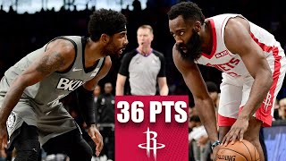 James Harden lights up Brooklyn for 36 points in Rockets-Nets showdown | 2019-20 NBA Highlights