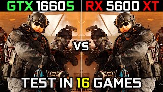 GTX 1660 Super vs RX 5600 XT | Test in 16 Games at 1080p | Which One is Better? 🤔 | 2023