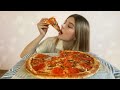 MUKBANG PEPPERONI PIZZA | МУКБАНГО-ОБЗОР: ПИЦЦА ПЕППЕРОНИ | EATING