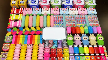 MIXING SLIME WITH CLAY VS MAKEUP VS GLITTER ! Mixing Random Things Into GLOSSY Slime #6769