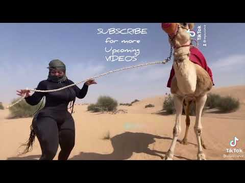 Sexy Curvy chubby girl dancing in desert | hot girl dance | sexy arabic girl |