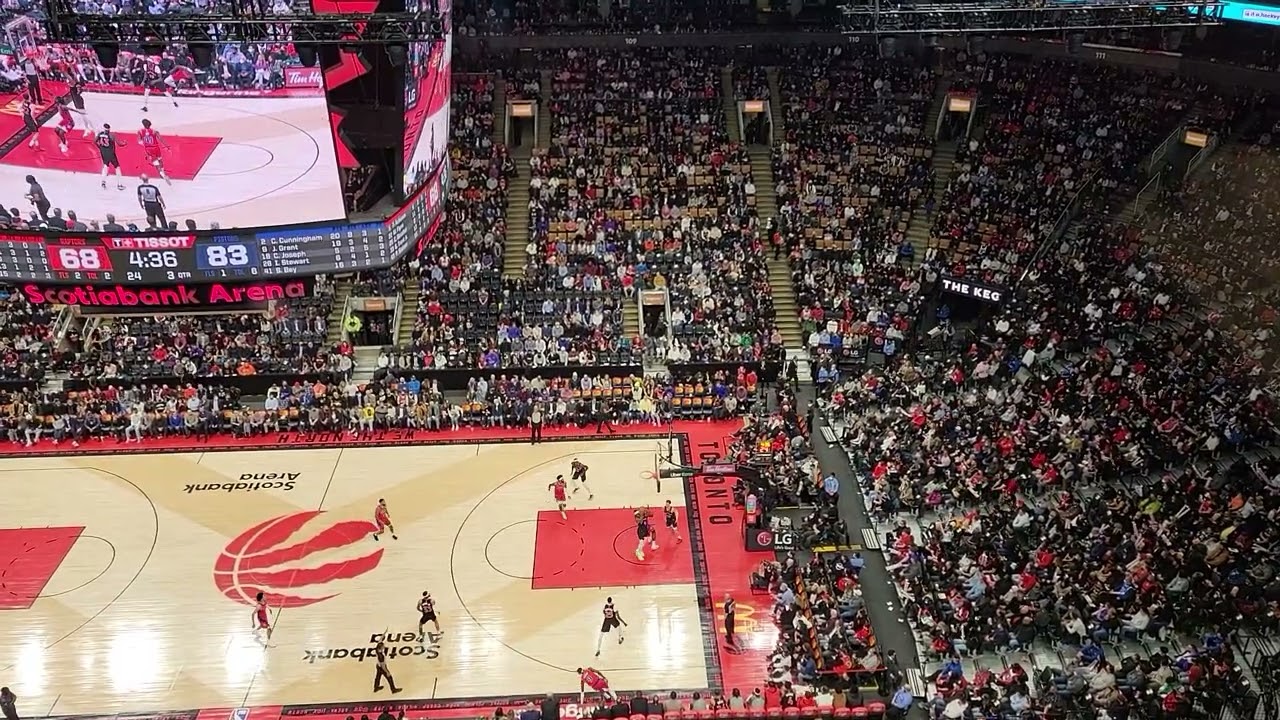 Toronto Raptors Scotiabank Arena View From Gondola Box GBOX Row 1 Toronto Raptors Scotiabank Arena View From Gondola Box GBOX Row 1
