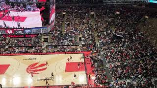 Toronto Raptors (Scotiabank Arena) - View From Gondola Box (GBOX) Row 1 (3/3/22 vs. Detroit Pistons)