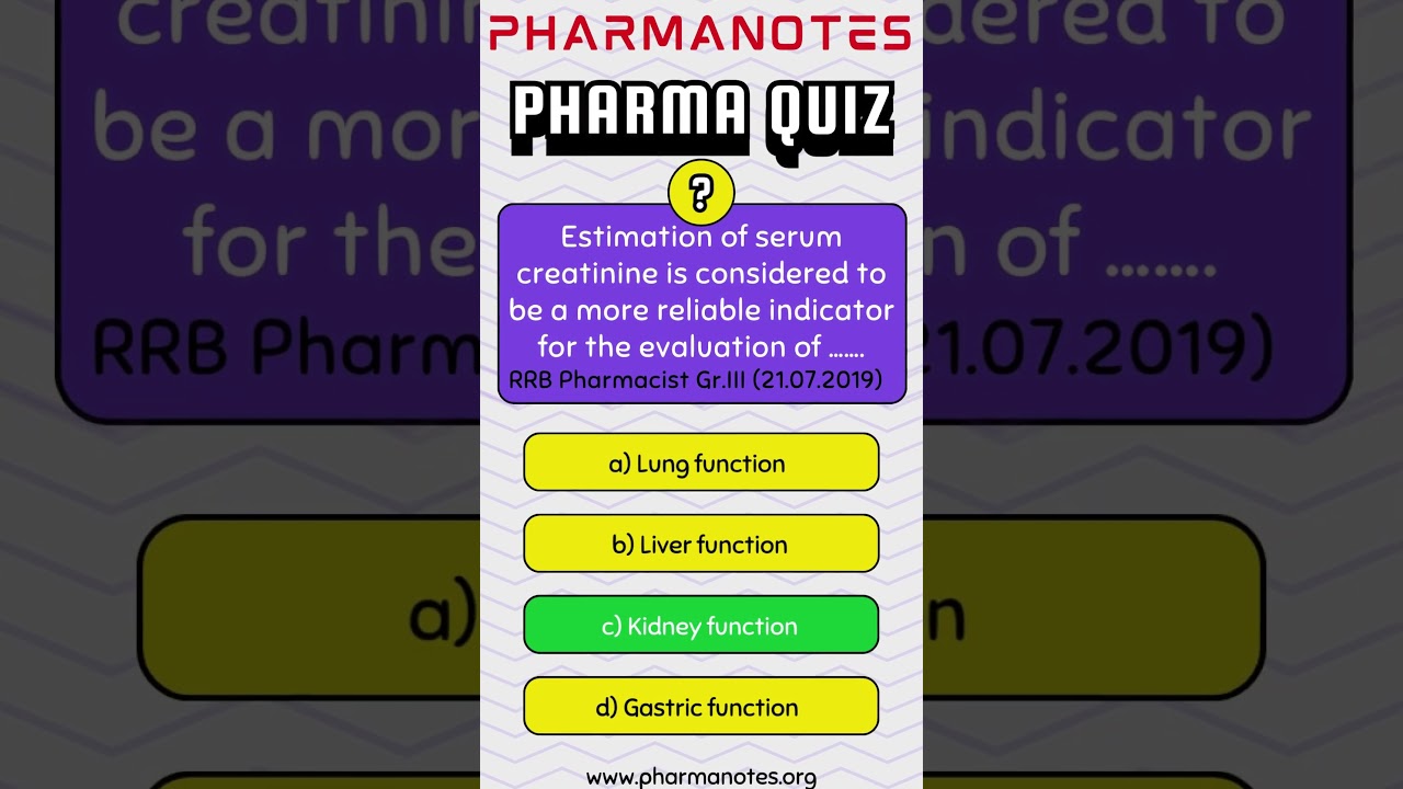 RRB Pharmacist Previous Year Question Quiz 14 