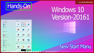 First Look Windows 10 Build 20161, New Start Menu, Taskbar, Notifications And Many More ✔✔✔