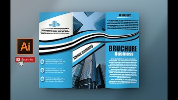 Tri Fold Brochure Design - illustrator tutorial
